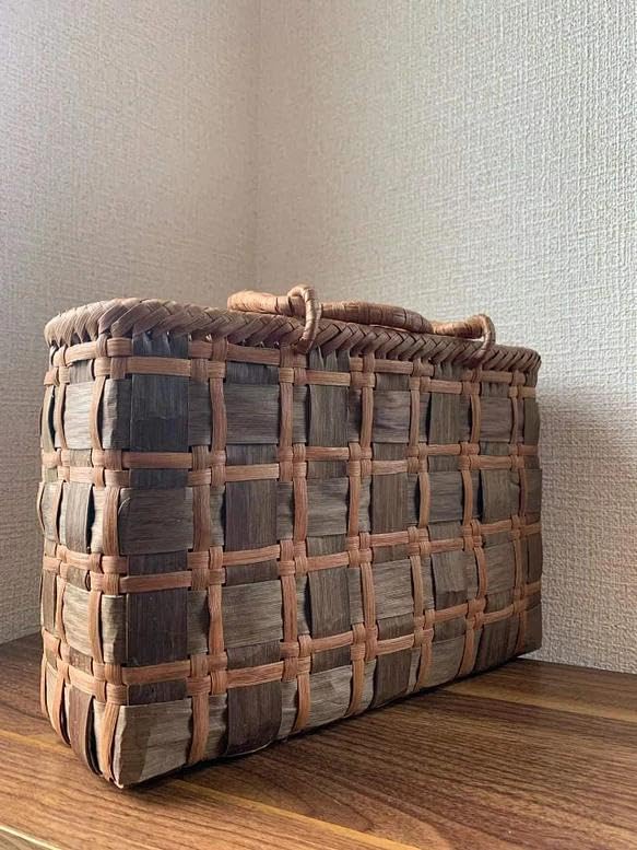 Amazon.co.jp: 胡桃、山葡萄 くるみかごバッグ 山葡萄かごバッグ 内布